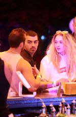 SOPHIE TURNER and Joe Jonas Night Out at Coachella in Indio 04/14/2017