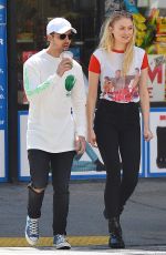 SOPHIE TURNER and Joe Jonas Out and About in Los Angeles 04/13/2017