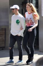 SOPHIE TURNER and Joe Jonas Out and About in Los Angeles 04/13/2017