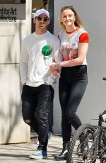 SOPHIE TURNER and Joe Jonas Out and About in Los Angeles 04/13/2017