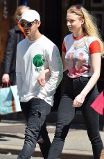 SOPHIE TURNER and Joe Jonas Out and About in Los Angeles 04/13/2017