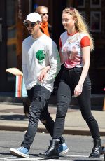 SOPHIE TURNER and Joe Jonas Out and About in Los Angeles 04/13/2017