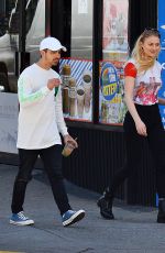 SOPHIE TURNER and Joe Jonas Out and About in Los Angeles 04/13/2017