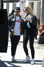 SOPHIE TURNER and Joe Jonas Out and About in Los Angeles 04/19/2017