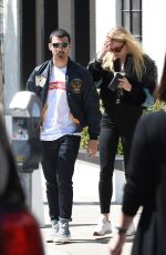 SOPHIE TURNER and Joe Jonas Out and About in Los Angeles 04/19/2017