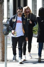 SOPHIE TURNER and Joe Jonas Out and About in Los Angeles 04/19/2017
