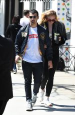 SOPHIE TURNER and Joe Jonas Out and About in Los Angeles 04/19/2017