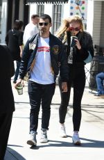 SOPHIE TURNER and Joe Jonas Out and About in Los Angeles 04/19/2017