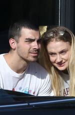 SOPHIE TURNER and Joe Jonas Out at Ventura Blvd in Los Angeles 04/02/2017