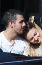 SOPHIE TURNER and Joe Jonas Out at Ventura Blvd in Los Angeles 04/02/2017