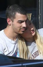 SOPHIE TURNER and Joe Jonas Out at Ventura Blvd in Los Angeles 04/02/2017