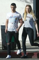 SOPHIE TURNER and Joe Jonas Out at Ventura Blvd in Los Angeles 04/02/2017