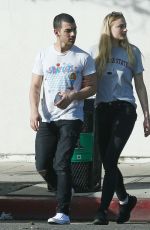 SOPHIE TURNER and Joe Jonas Out at Ventura Blvd in Los Angeles 04/02/2017