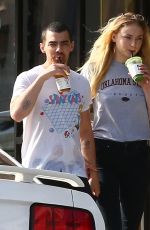 SOPHIE TURNER and Joe Jonas Out at Ventura Blvd in Los Angeles 04/02/2017