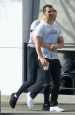 SOPHIE TURNER and Joe Jonas Out at Ventura Blvd in Los Angeles 04/02/2017