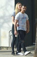 SOPHIE TURNER and Joe Jonas Out at Ventura Blvd in Los Angeles 04/02/2017