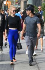 SOPHIE TURNER and Joe Jonas Out in New York 04/29/2017