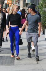 SOPHIE TURNER and Joe Jonas Out in New York 04/29/2017