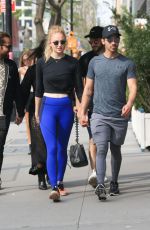 SOPHIE TURNER and Joe Jonas Out in New York 04/29/2017