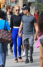 SOPHIE TURNER and Joe Jonas Out in New York 04/29/2017