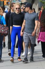 SOPHIE TURNER and Joe Jonas Out in New York 04/29/2017