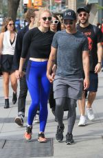 SOPHIE TURNER and Joe Jonas Out in New York 04/29/2017