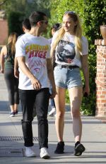 SOPHIE TURNER and Joe Jonas Out in West Hollywood 04/11/2017