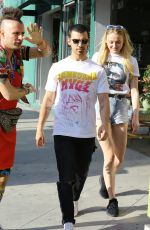 SOPHIE TURNER and Joe Jonas Out in West Hollywood 04/11/2017