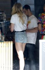 SOPHIE TURNER and Joe Jonas Out in West Hollywood 04/11/2017