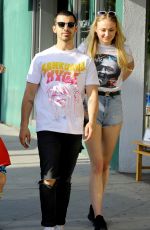 SOPHIE TURNER and Joe Jonas Out in West Hollywood 04/11/2017