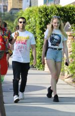SOPHIE TURNER and Joe Jonas Out in West Hollywood 04/11/2017