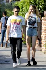SOPHIE TURNER and Joe Jonas Out in West Hollywood 04/11/2017