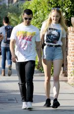 SOPHIE TURNER and Joe Jonas Out in West Hollywood 04/11/2017