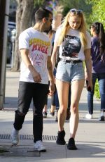 SOPHIE TURNER and Joe Jonas Out in West Hollywood 04/11/2017
