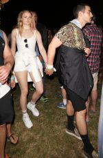 SOPHIE TURNER Arrives at DJ Snake Performance at Coachella Festival 04/15/2017