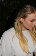 SOPHIE TURNER Arrives at Flaunt and Guess Celebrate Alternative Facts Issue in Los Angeles 04/11/2017