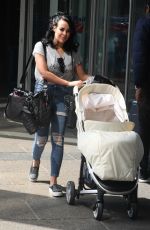 STEPHANIE DAVIS Arrives at Euston Station in London 04/23/2017