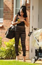 STEPHANIE DAVIS Leaves Her Home in Liverpool 04/25/2017