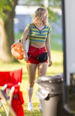 SUKI WATERHOUSE on the Set of Assassination Nation in New Orleans 04/03/2017