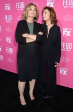 SUSAN SARADON and JESSICA LANGE at Feud: Bette and Joan FYC Event at Wilshire Ebell Theatre in Los Angeles 04/21/2017
