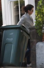 SUSANNA REID Bringing in Her Bins in London 04/07/2017