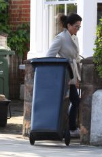 SUSANNA REID Bringing in Her Bins in London 04/07/2017