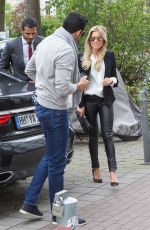 SYLVIE MEIS and Charbel Aouad After Engegment Night in Hamburg 04/13/2017