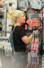 TORI SPELLING Out Shopping in Los Angeles 04/09/2017