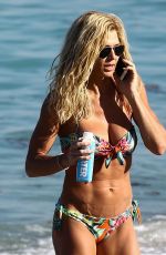 TORRIE WILSON in Bikini on the Beach in Miami 04/07/2017