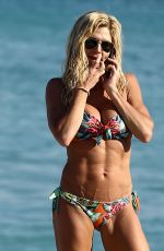 TORRIE WILSON in Bikini on the Beach in Miami 04/07/2017