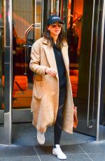 TROIAN BELLISARIO Leaves Her Hotel in New York 04/19/2017
