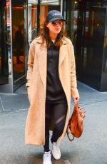 TROIAN BELLISARIO Leaves Her Hotel in New York 04/19/2017