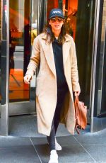 TROIAN BELLISARIO Leaves Her Hotel in New York 04/19/2017