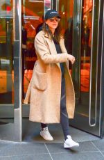 TROIAN BELLISARIO Leaves Her Hotel in New York 04/19/2017